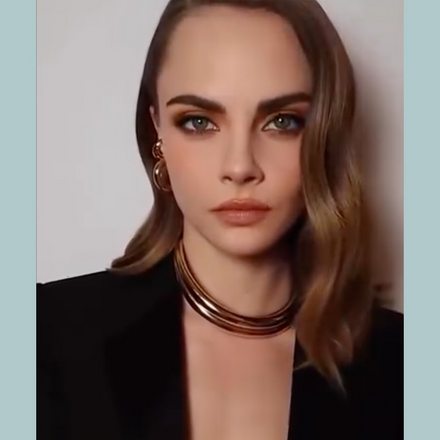 @caradelevigne styled by @daniellepriano using Hidden Crown® Clip In | Balayage | #B2/6-8 Deep Brown to Medium Brown