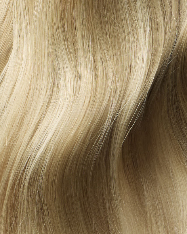 18" Layered Halo® Extension,  Creamy Blonde with Ashy Lowlights | #10/22
