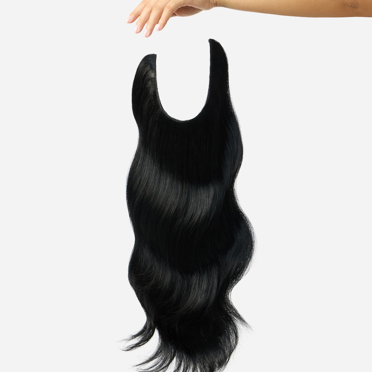 Hidden crown Halo extension - black hair - New 22 main image 4