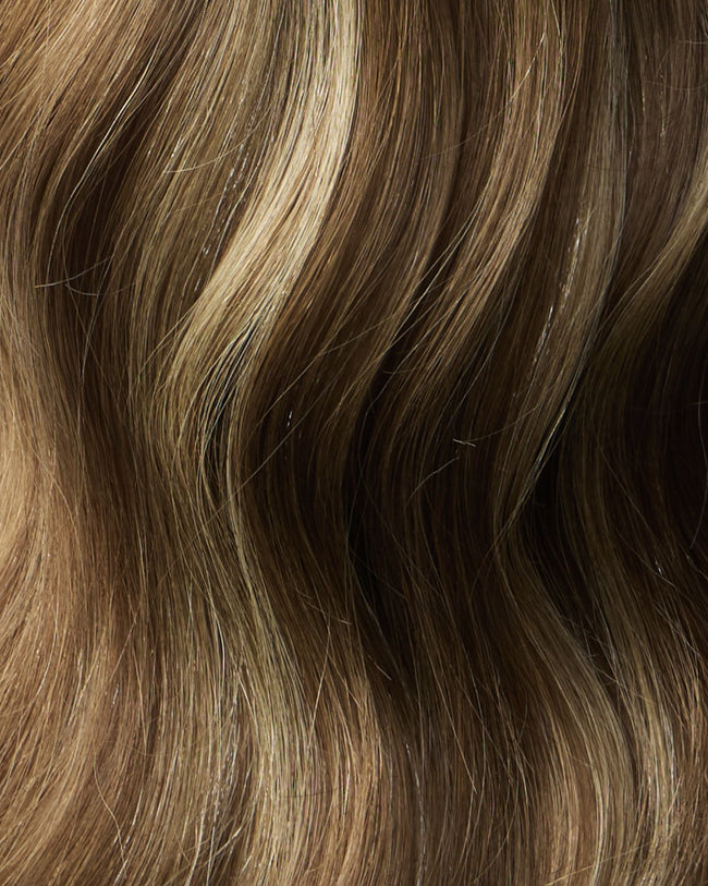 18" Layered Halo® Extension, Medium/Light Brown with Highlights | #5/24