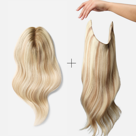 The Mini Coverage & Volume Bundle, Ash Light Blonde with Lowlights | #60/8