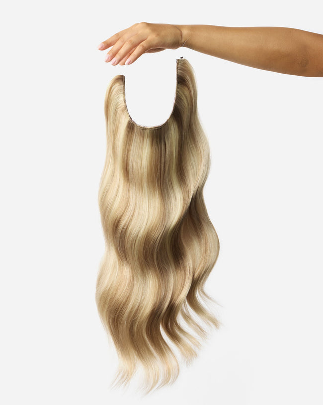 18" Layered Halo® Extension, Dark Ash Blonde Mix with Cool Highlights | #882