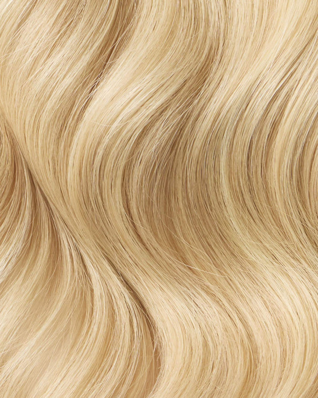 Color Swatch Light Warm Blonde with Golden Highlights | #2412