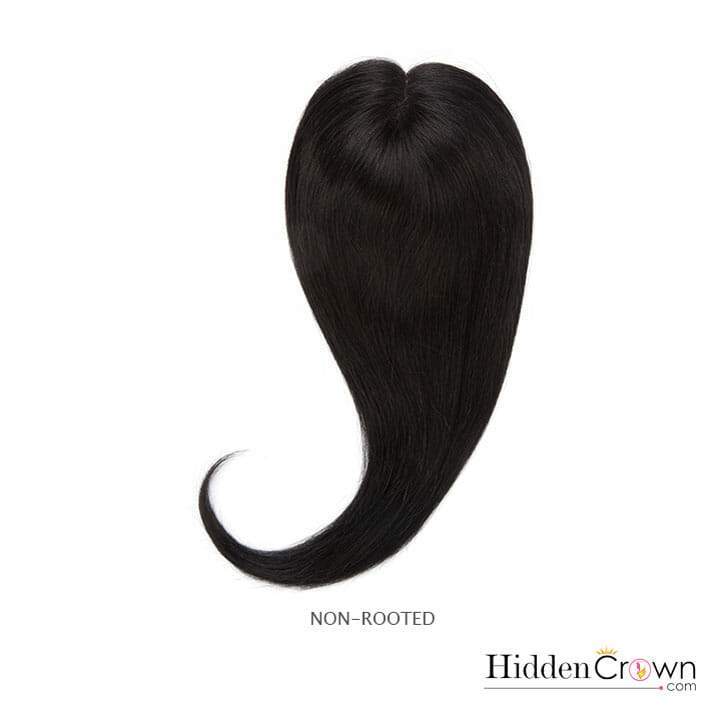 Crown® Topper – Jet Black - 1 - Hidden Crown Hair Extensions