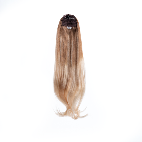 18" Ponytail-Balayage-6/613 - Hidden Crown Hair Extensions