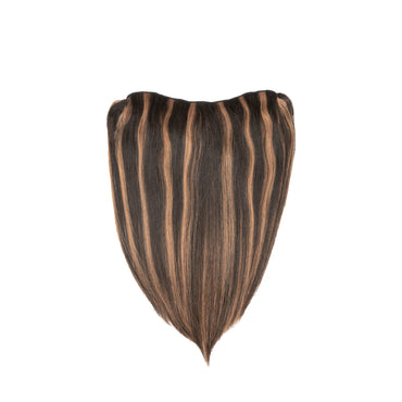 V-Clip Volumizer | Deep Brown with Auburn Highlights | #1B30 - Hidden Crown Hair Extensions