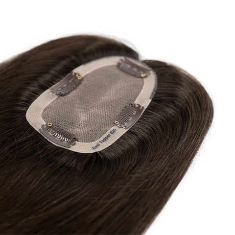 Topper | Dark Brown | #2 - Hidden Crown Hair Extensions