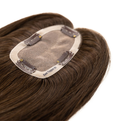 Topper | Rich Chocolate Brown | #3 - Hidden Crown Hair Extensions