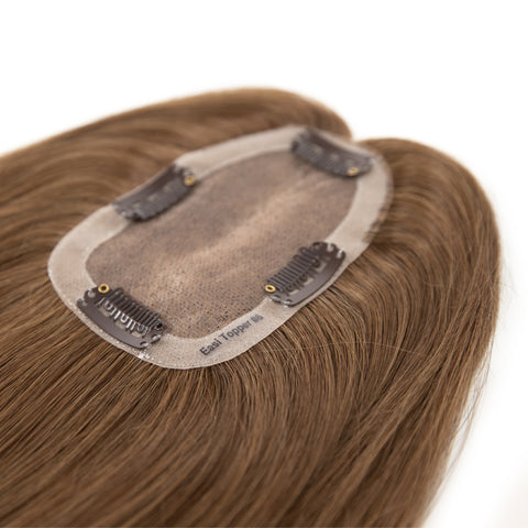 Topper | Medium Auburn Brown | #6 - Hidden Crown Hair Extensions