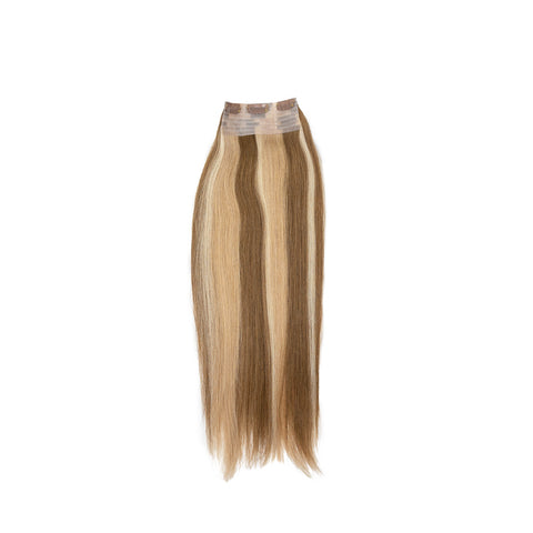 Flip-Up Clip | Honey Bronde Mix with Highlights and Medium Lowlights | #422 - Hidden Crown Hair Extensions