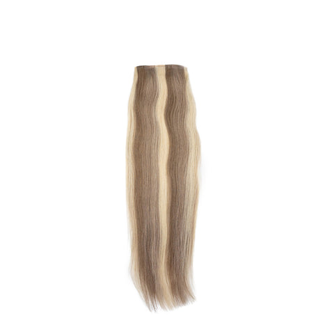 Flip-Up Clip | Dark Ash Blonde Mix with Cool Highlights | #882 - Hidden Crown Hair Extensions