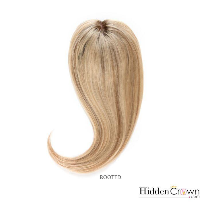 Crown® Topper - Ash Light Blonde w/ Lowlights - 60/8 - Hidden Crown Hair Extensions