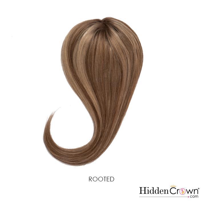Crown® Topper - Ash Blonde with Auburn Lowlights – 612 - Hidden Crown Hair Extensions