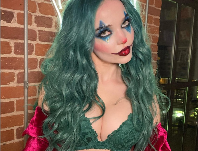 @dovecameron as the Joker styled by @claytonhawkins using custom-colored Hidden Crown® Clip In