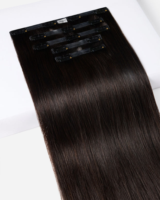 24" Crown® Clip In, Deepest Brown/Near Black | #1B