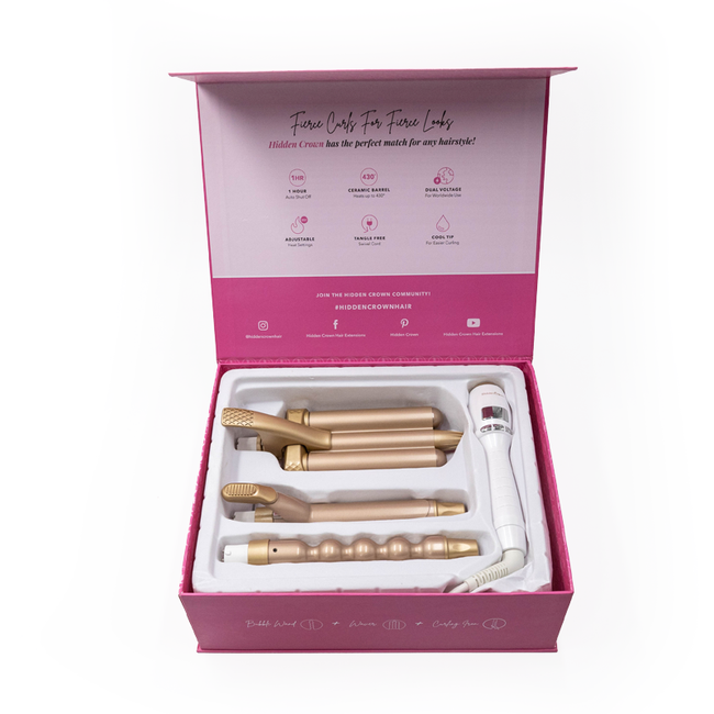 3-Piece Hot Tool Set - Hidden Crown Hair Extensions