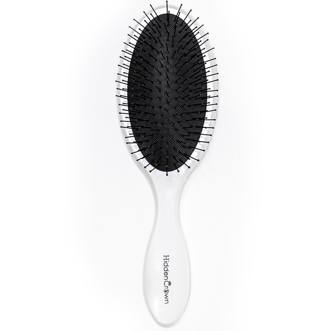 Hidden Crown Wet Brush- Gold & Pearl White - Hidden Crown Hair Extensions