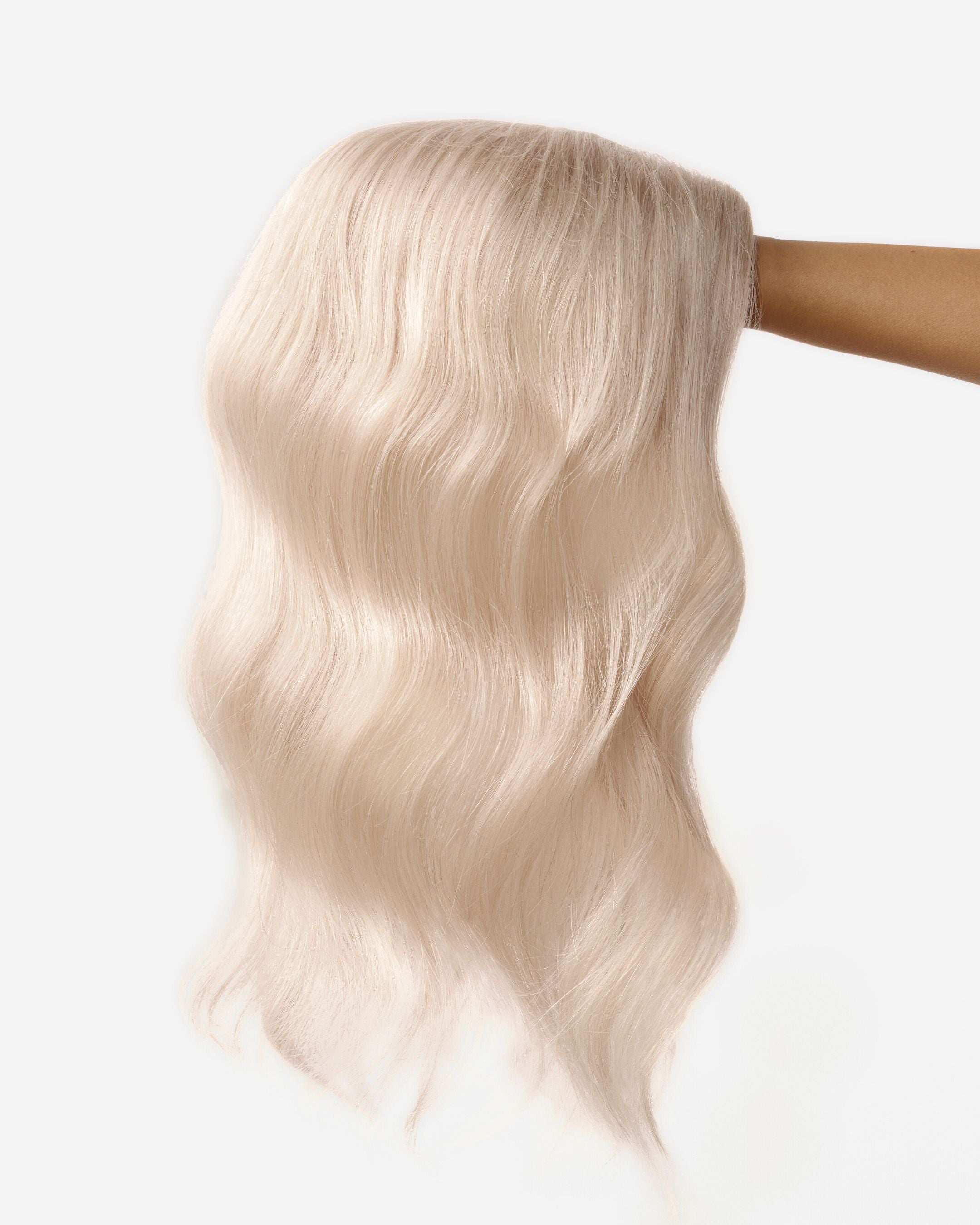 Platium Blonde 100% selling Human Hair topper 22