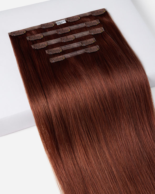 18" Crown® Clip In, Dark Auburn | #33