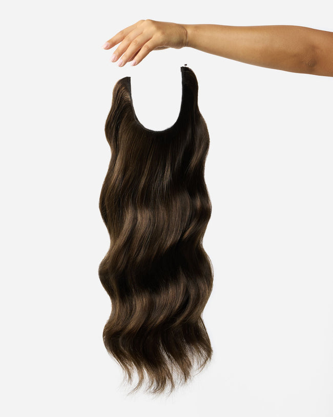 18" Layered Halo® Extension,  Rich Chocolate Brown | #3
