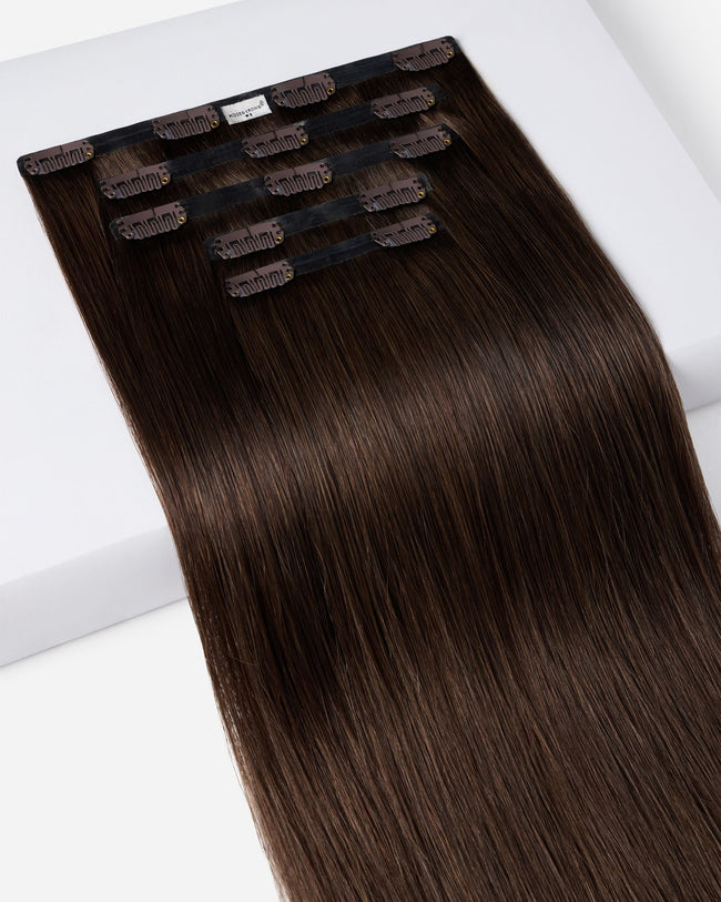 24" Crown® Clip In, Rich Chocolate Brown | #3
