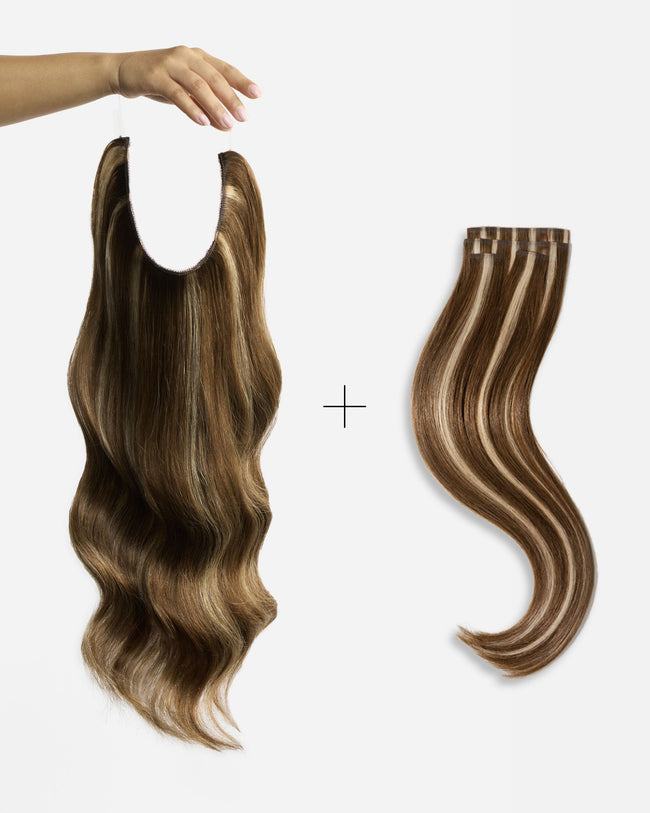 The Power Volume Bundle, Medium Brown with Warm Highlights | #4/613