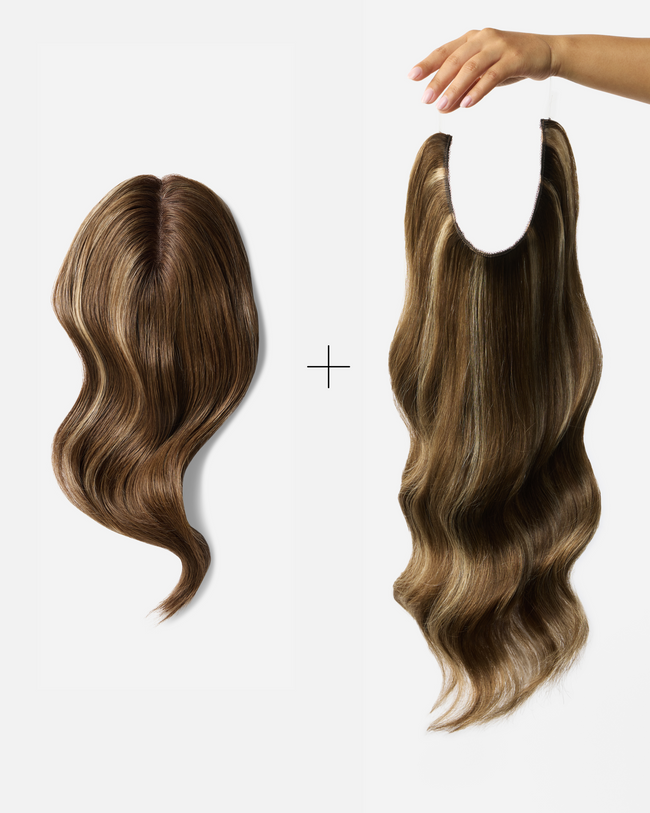 The Mini Coverage & Volume Bundle, Medium Brown with Warm Highlights | #4/613