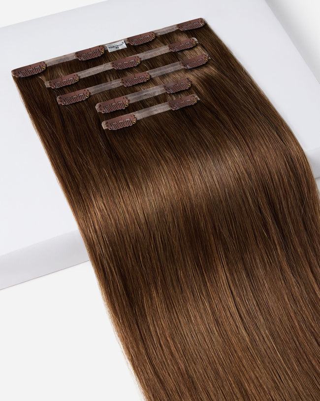 18" Crown® Clip In, Medium Brown | #4