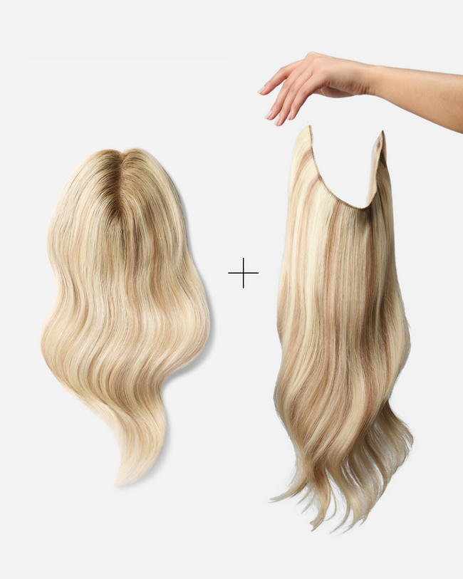 The Mini Coverage & Volume Bundle, Ash Light Blonde with Lowlights | #60/8