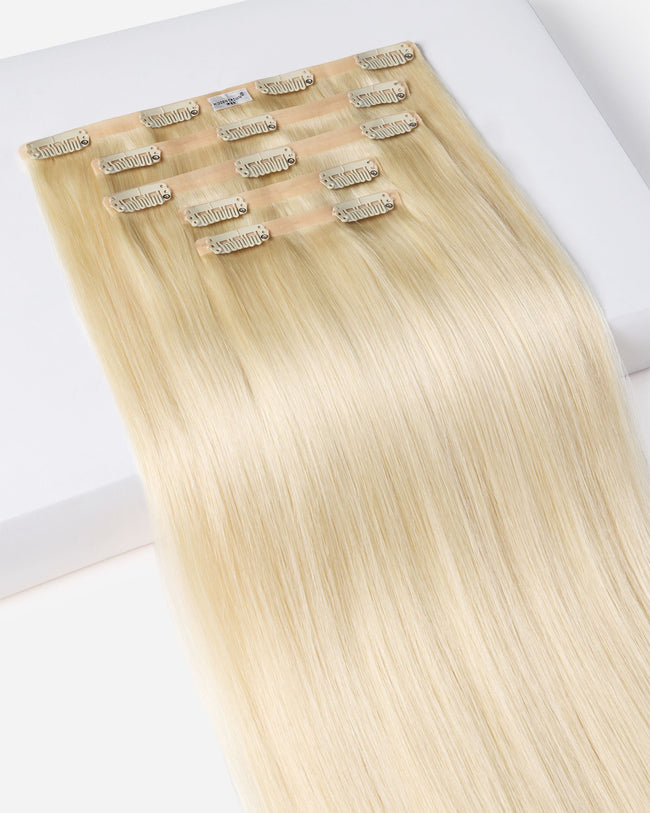 18" Crown® Clip In, Platinum Clearest Blonde | #60