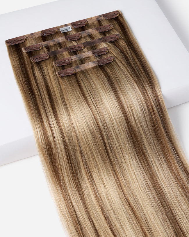 Crown® Clip In, Light Ash Brown With Deep Lowlights | #612
