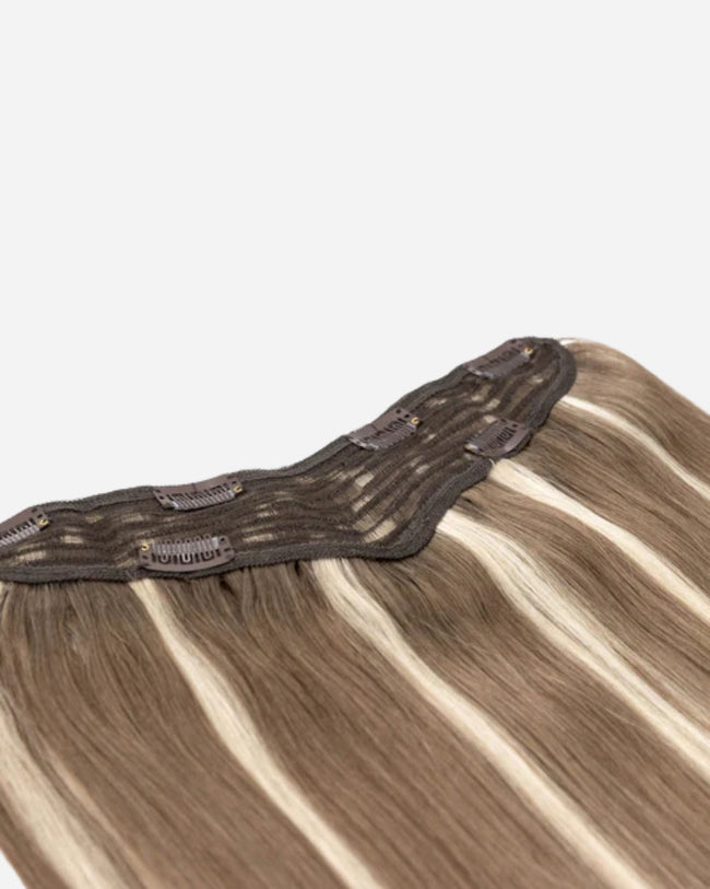 16" V-Clip Volumizer, Light Ash Brown With Deep Lowlights | #612