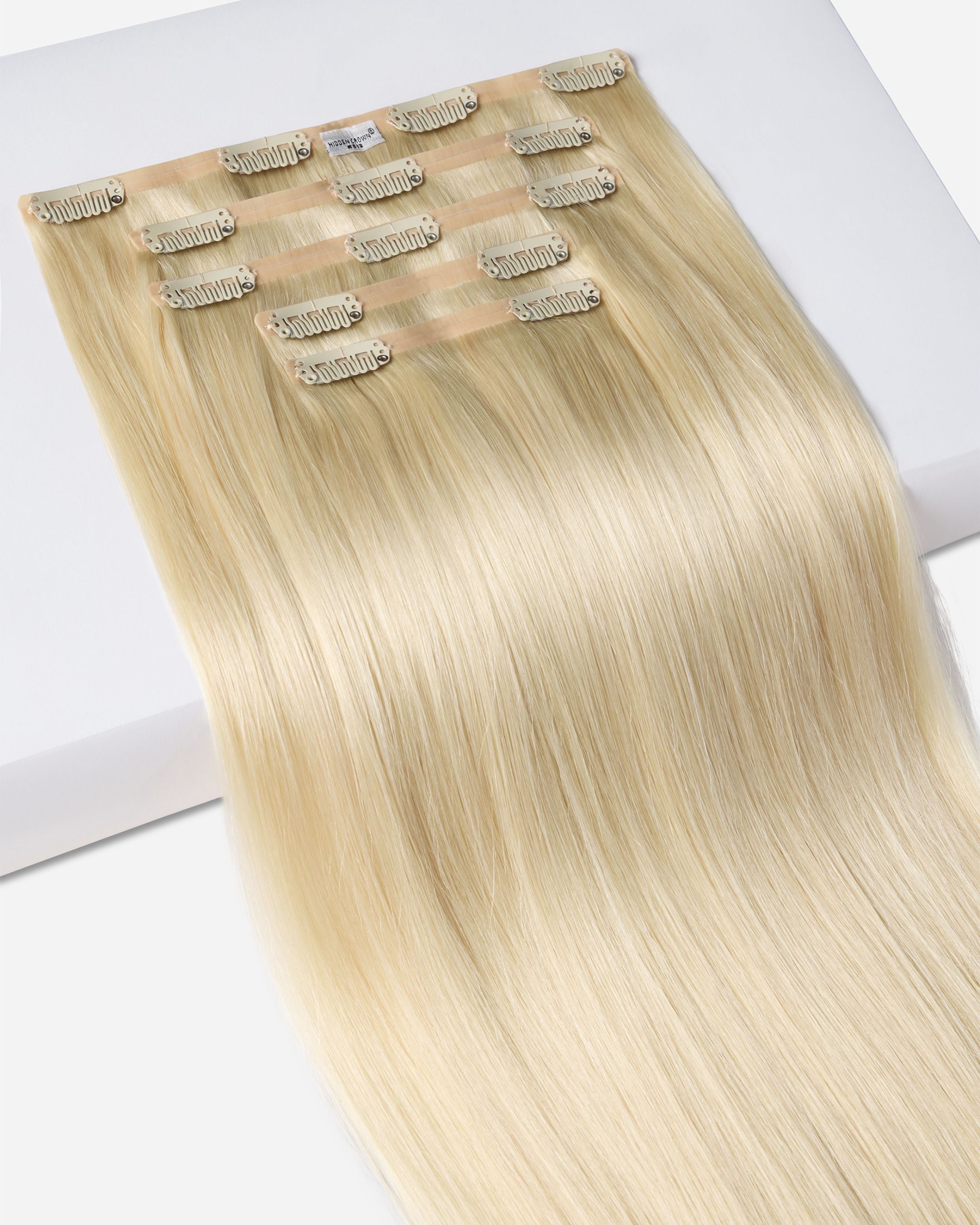 Crown Clip Ins Lightest Blonde 613 - Main Image