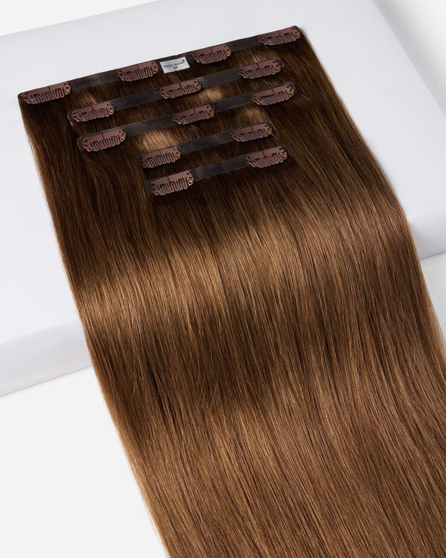 18" Crown® Clip In, Medium Auburn Brown | #6
