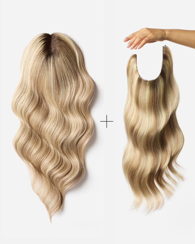 The Original Coverage & Volume Bundle, Dark Ash Blonde Mix with Cool Highlights | #882