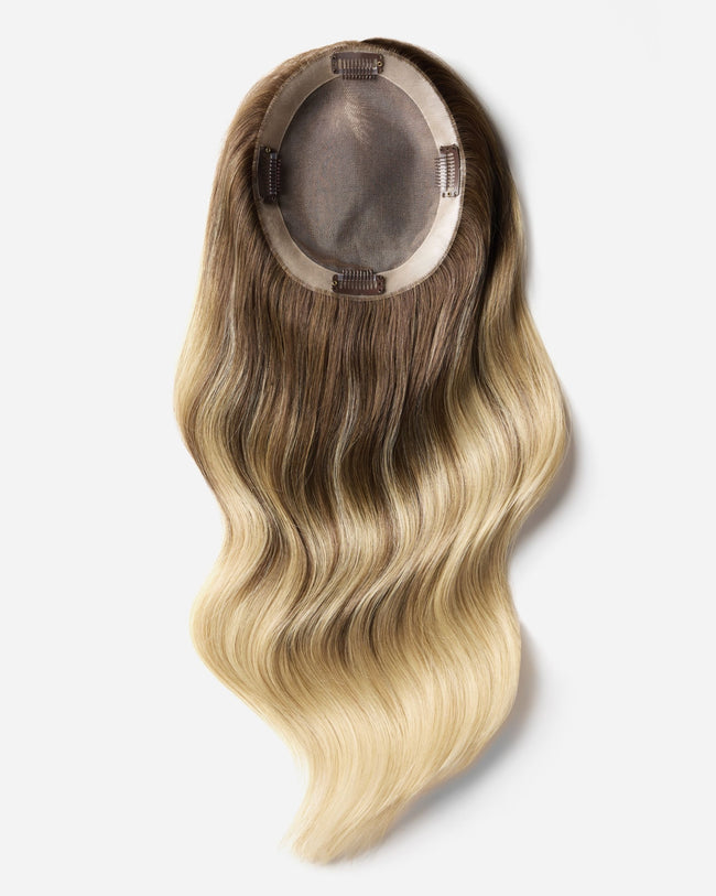 Crown Topper®, Balayage | Light Warm Blonde with Golden Highlights | #B2412