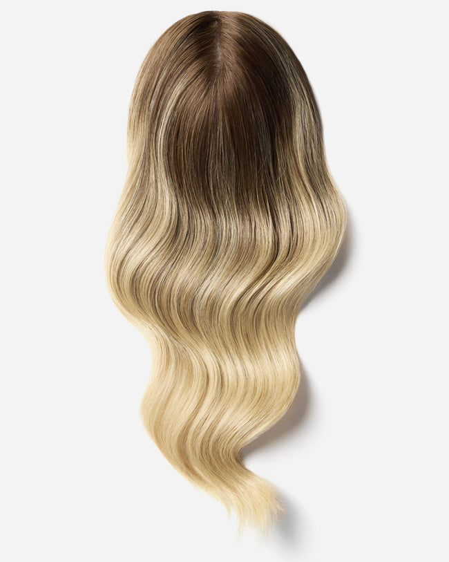 Crown Topper®, Balayage | Light Warm Blonde with Golden Highlights | #B2412
