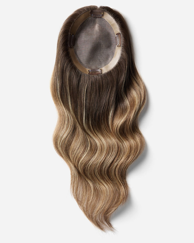 Crown Topper®, Balayage | Medium Brown with Warm Highlights | #B4/613