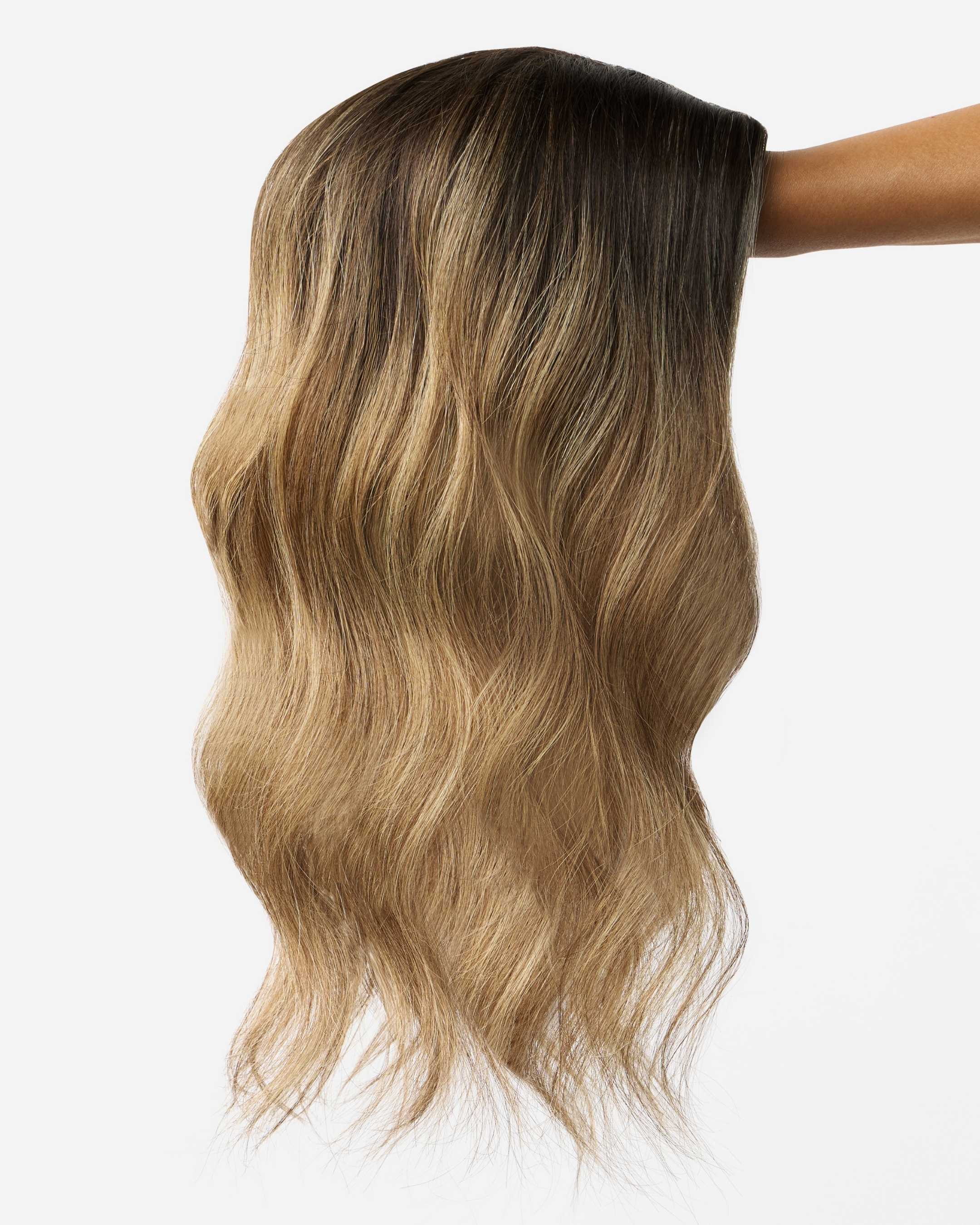 Crown Topper®, Balayage | Medium Brown with Warm Highlights