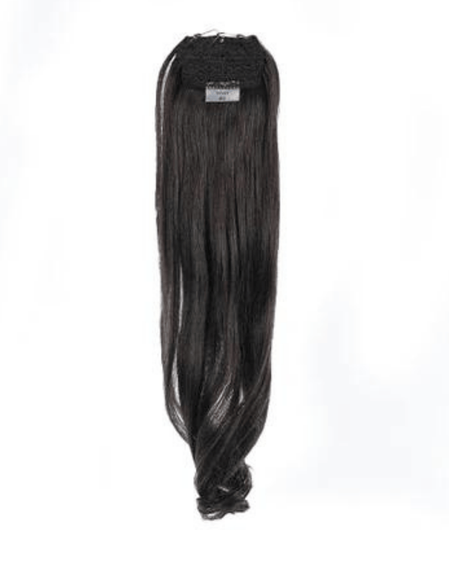 18" Straight Ponytail, Dark Brown | #2
