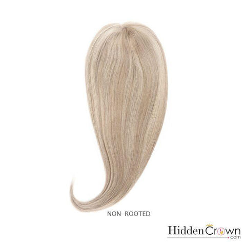 Crown® Topper - Light Ash Blonde highlights and lowlights - 116 - Hidden Crown Hair Extensions