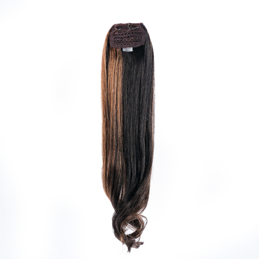 Ponytail | Deep Brown with Auburn Highlights | #1B/30 - Hidden Crown Hair Extensions