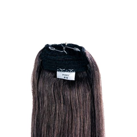 Ponytail | Deepest Brown | #1B - Hidden Crown Hair Extensions
