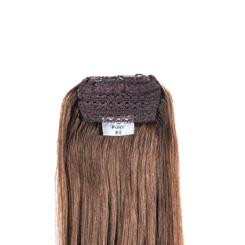 Ponytail | Medium Brown | #4 - Hidden Crown Hair Extensions