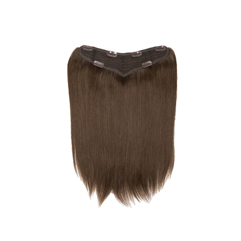 V-Clip Volumizer | Rich Chocolate Brown | #3 - Hidden Crown Hair Extensions