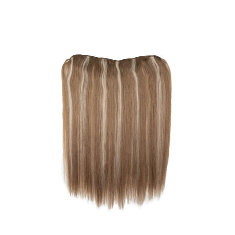 Flat Clip-In 22 Hair Extensions Light Warm Brown