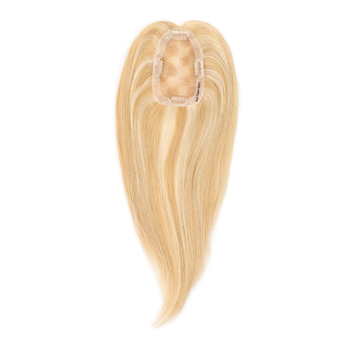 Topper |  Light Warm Blonde with Golden Highlights | #2412 - Hidden Crown Hair Extensions