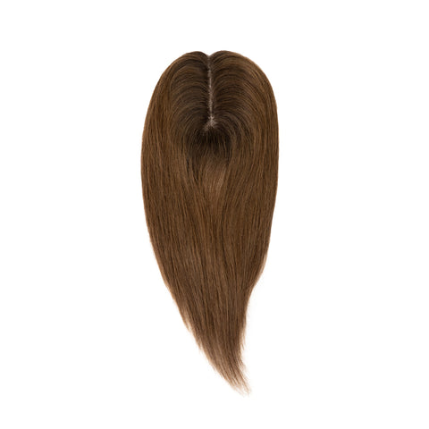 Topper | Medium Brown | #4 - Hidden Crown Hair Extensions