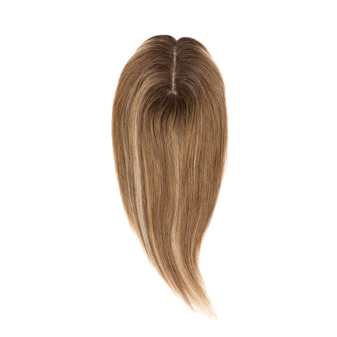 Topper |  Medium/Light Brown with Highlights | #5/24 - Hidden Crown Hair Extensions