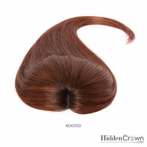 Crown®Topper -  Dark Auburn - 33 - Hidden Crown Hair Extensions